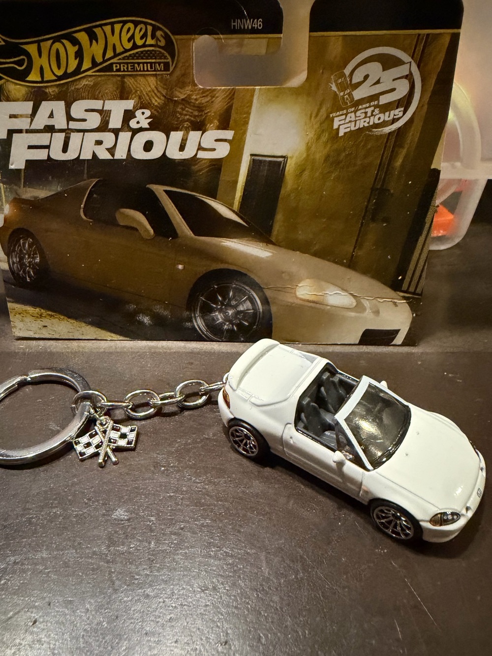 Hot Wheels Del Sol Keychain/Backpack Charm - Fast & Furious Premium